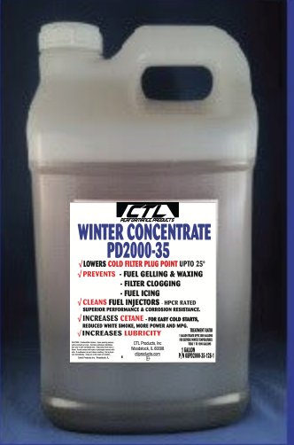 Winter Diesel Concentrate PREMIUM DIESEL 2000 - 35 , Gallon Treats 2000 - Full Treatment
