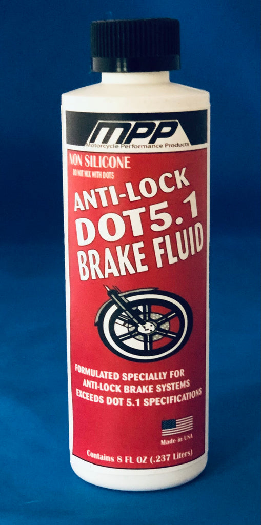 DOT 5.1 Brake Fluid, 8 oz, Motorcycle Size, Quantity 6